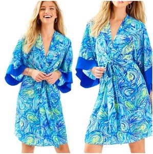 LP Kimora Kimono Dress Sparkling Blue Oh Shucks